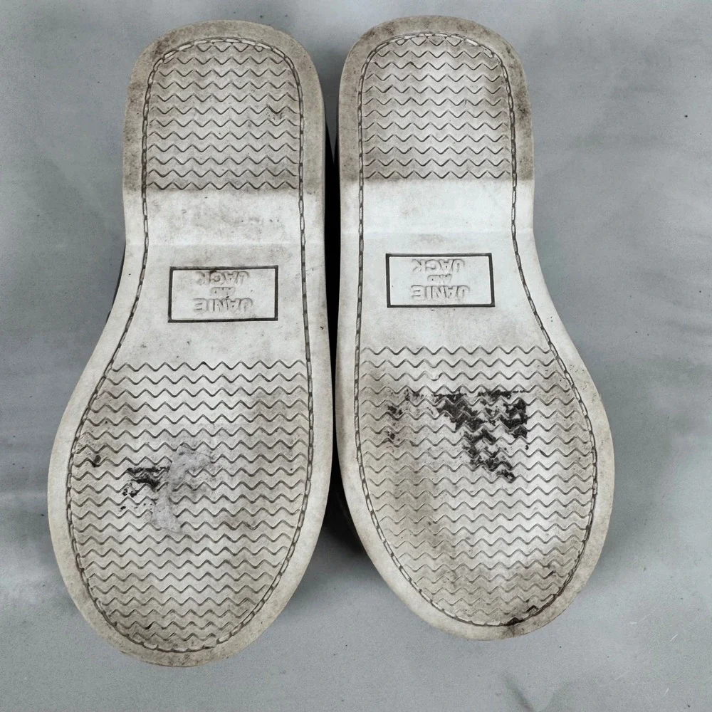 Janie and Jack Navy‎ Blue Leather Slip On Loafers Kid's/Toddler's size 8